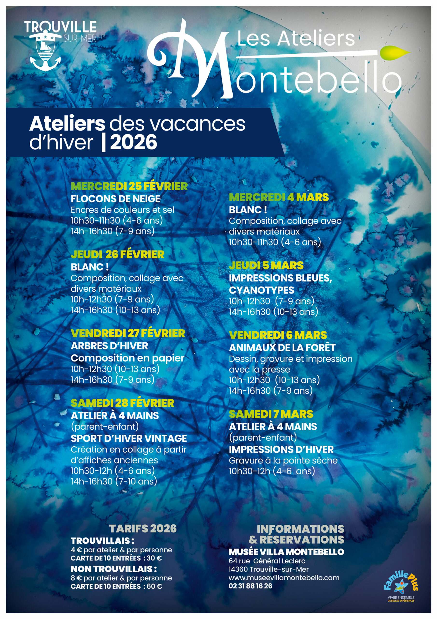 Les ateliers des vacances du Musée Villa Montebello