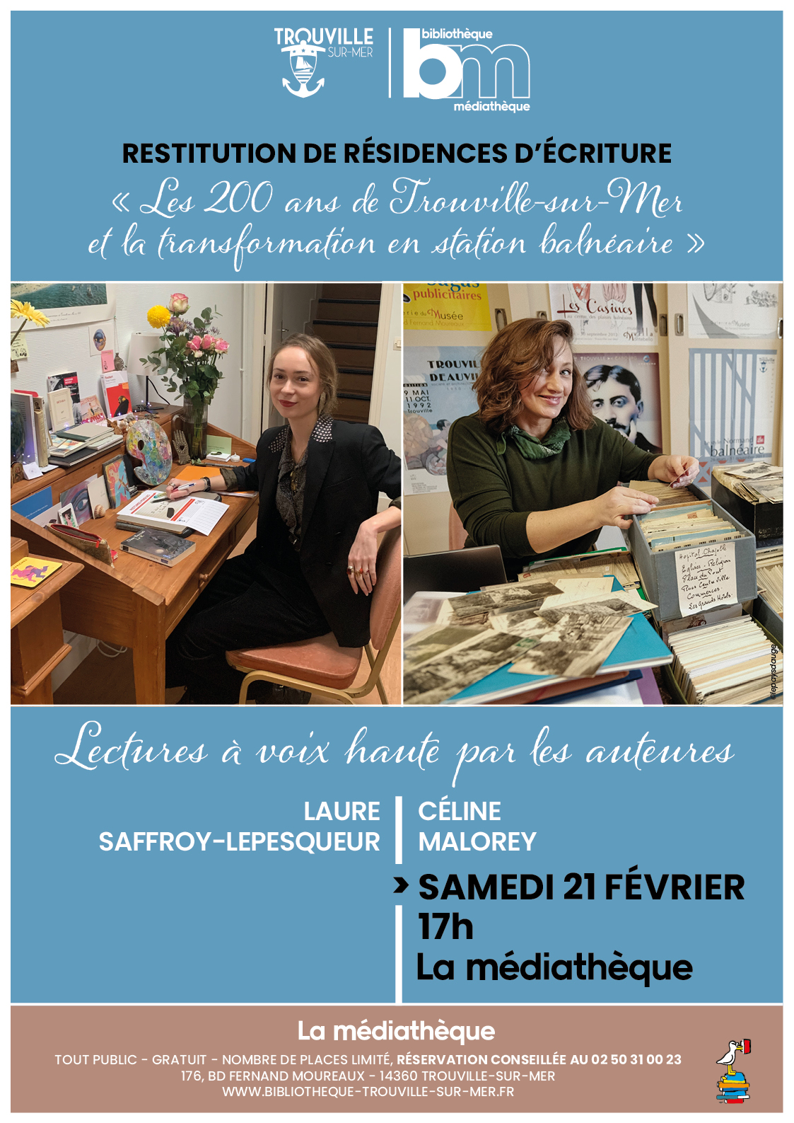 Restitution des résidences d’écriture – Laure Saffroy-Lepesqueur & Céline Malorey