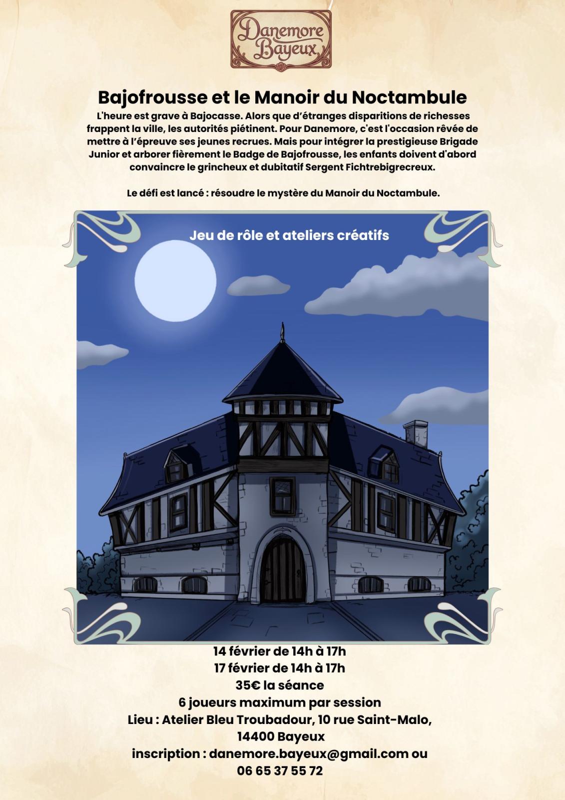 Jeu de rôle Bajofrousse : Le Manoir du Noctambule