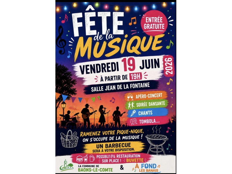 Fête de la musique à Baons-le-Comte