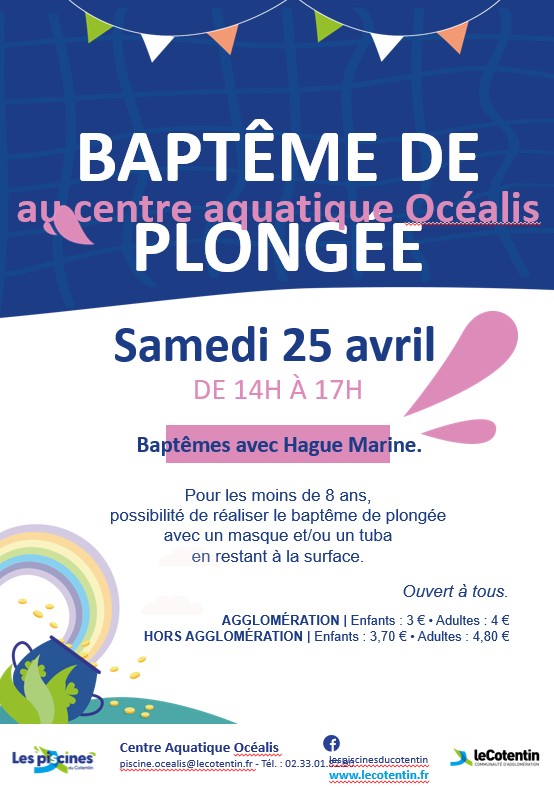 Baptême de plongée au centre aquatique Océalis