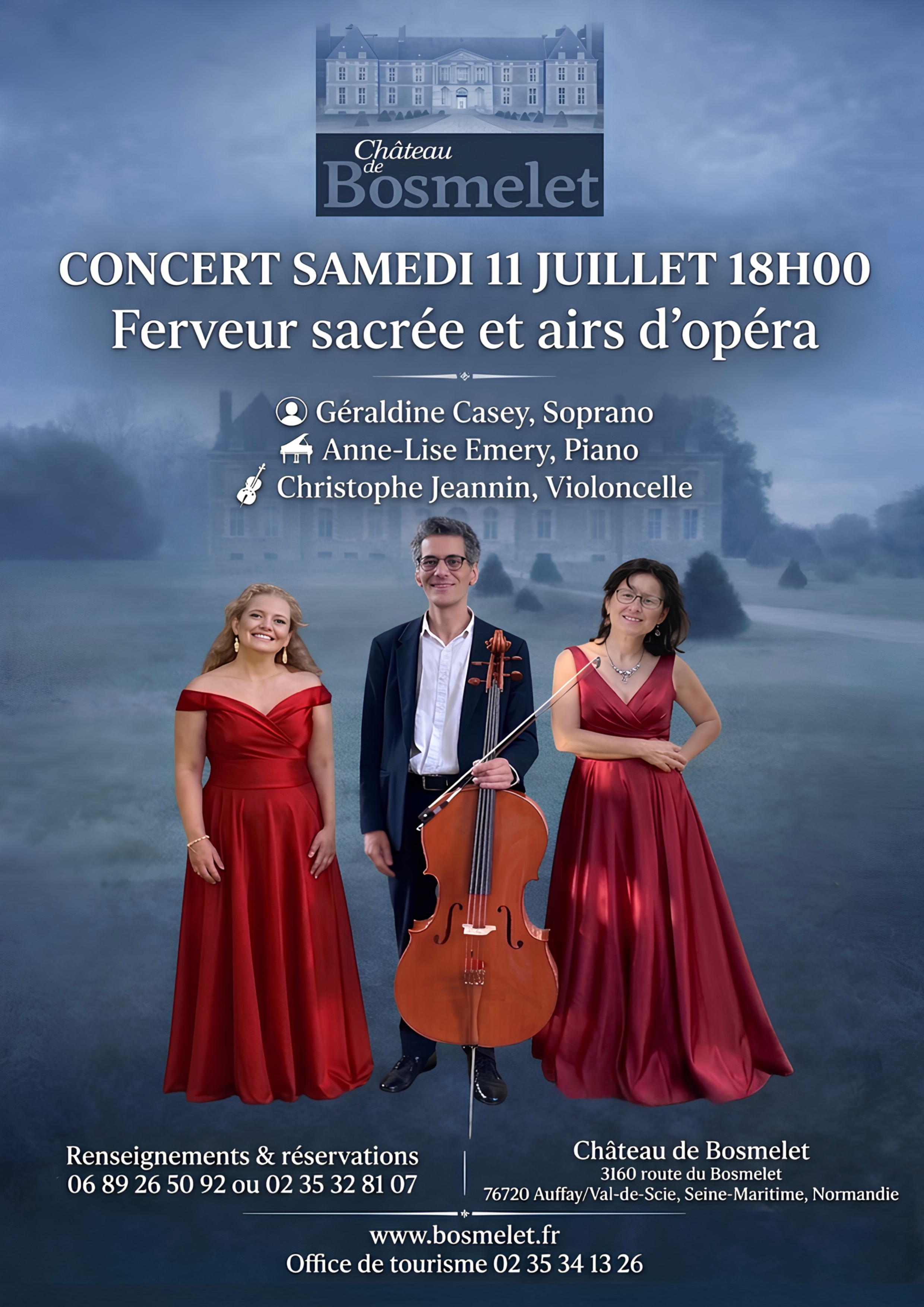 Concert au Bosmelet : "Ferveur sacrée et airs d'opéra"