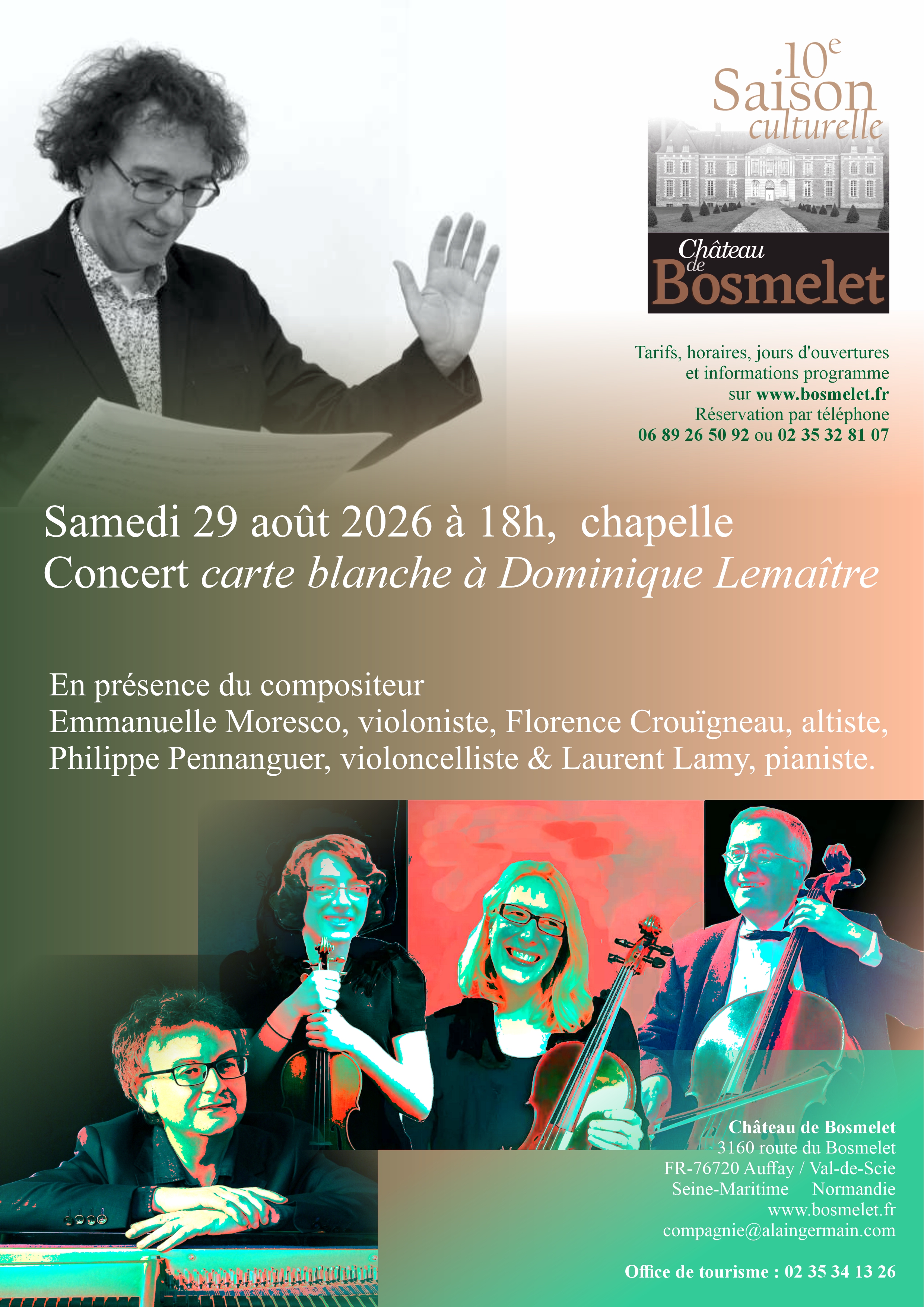 Concert carte blanche à Dominique Lemaître au Bosmelet