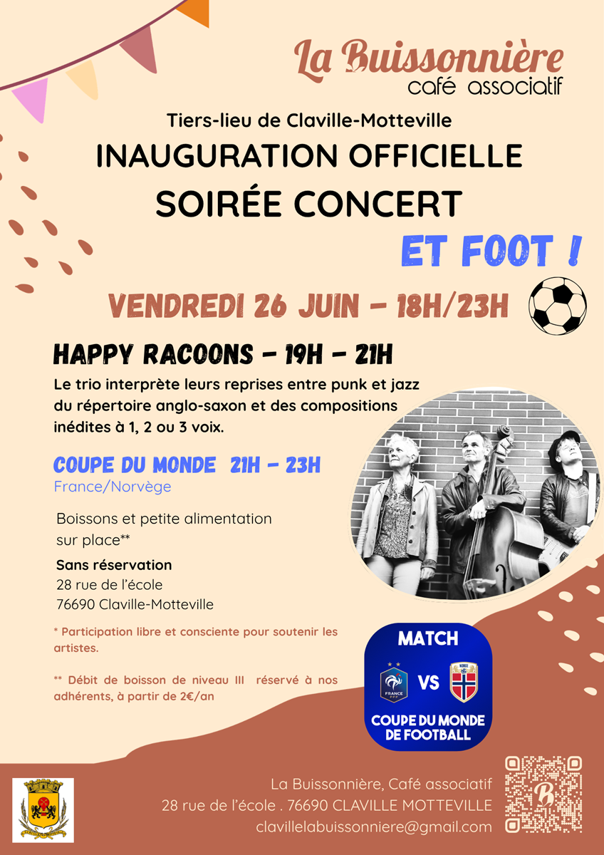 Soirée concert "Happy Raccoons"