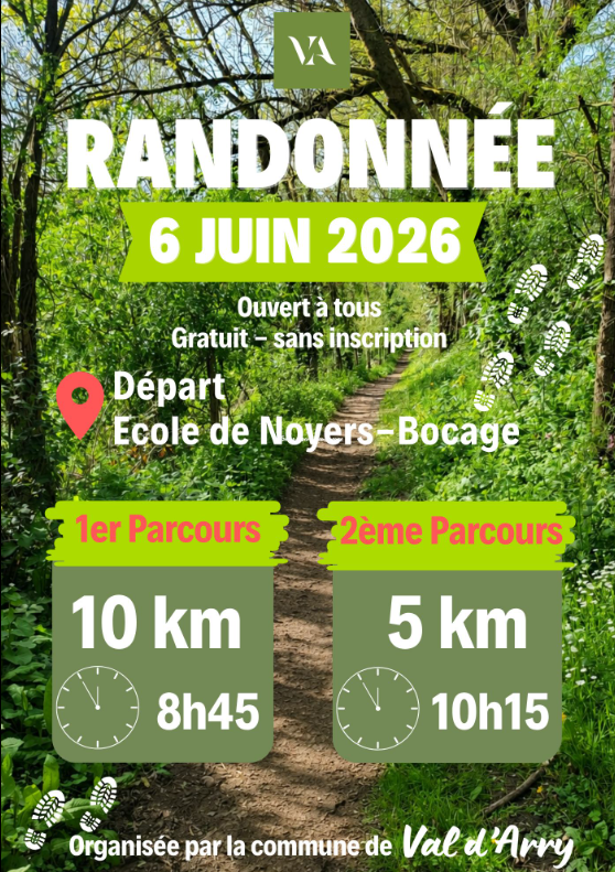 Randonnée pédestre à Noyers-Bocage