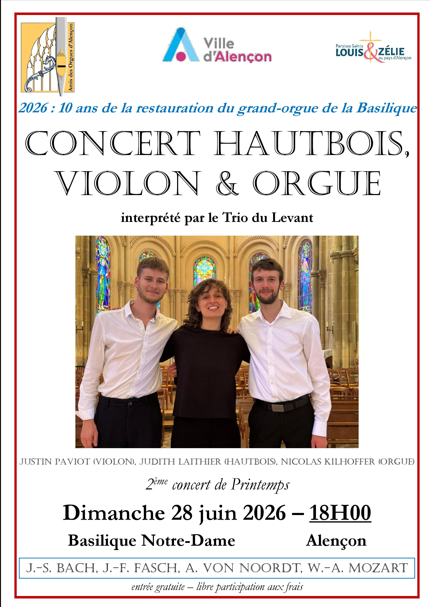 concert hautbois, violon & orgue