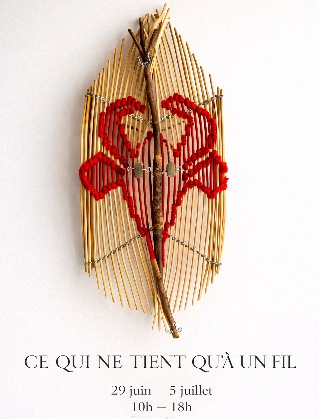 Exposition : Ce qui ne tient qu'à un fil