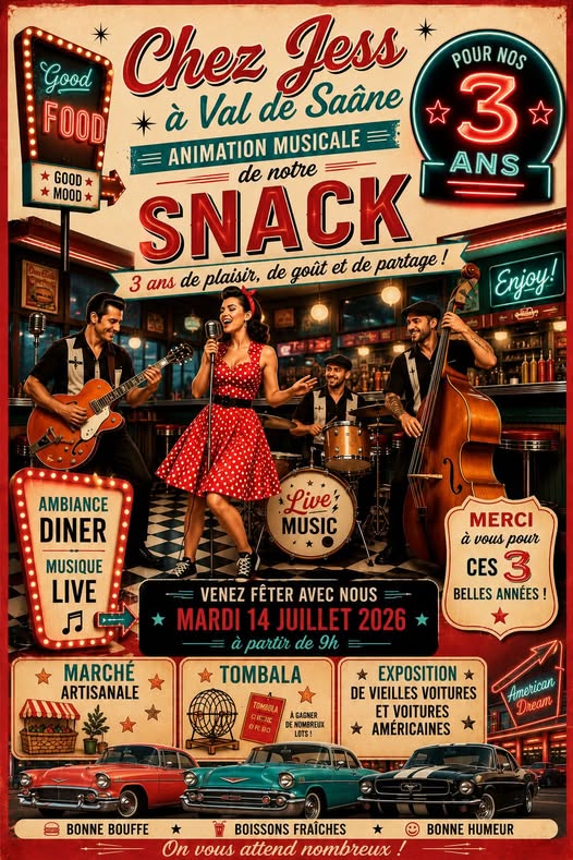 Animation musicale du snack Chez Jess