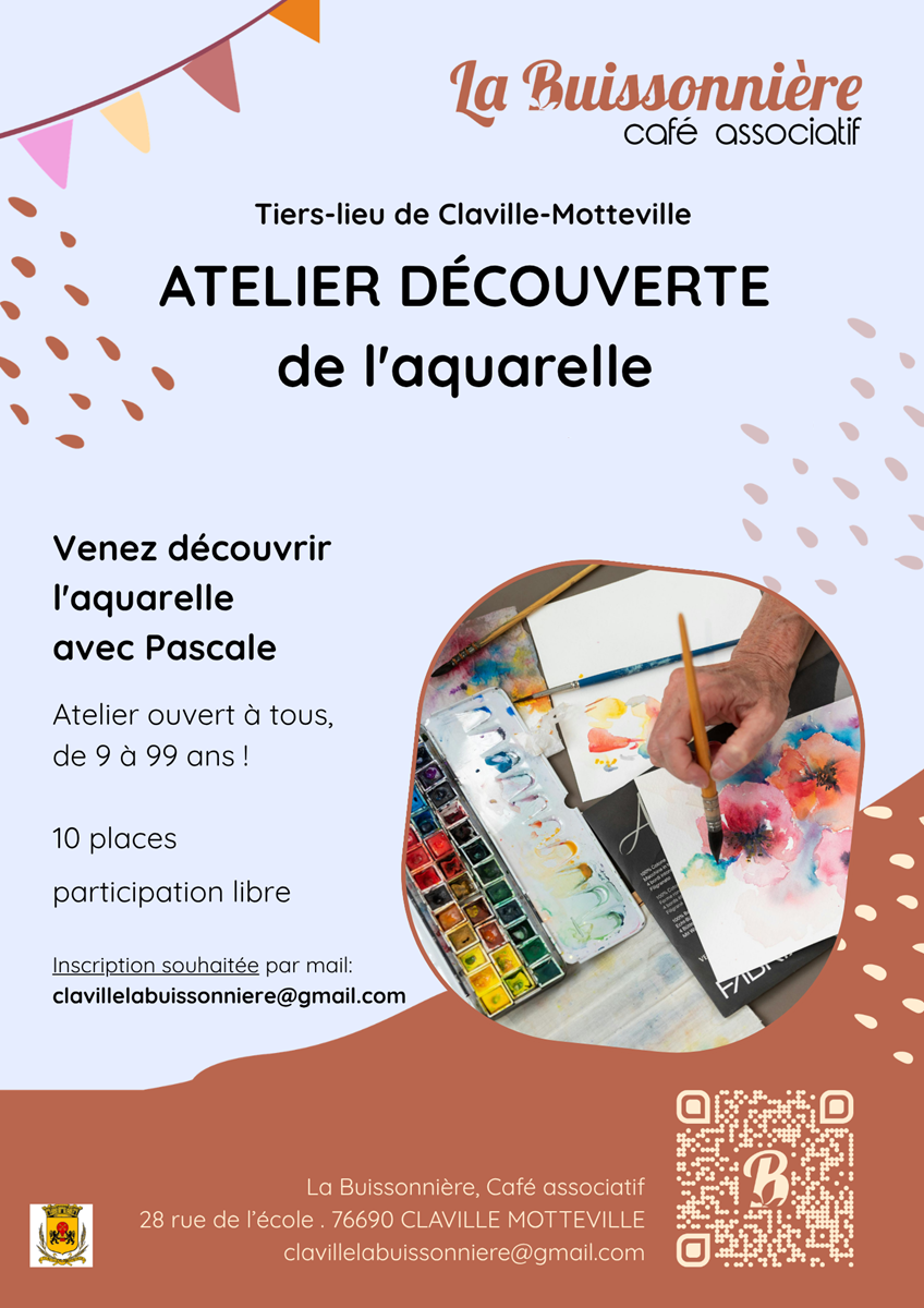 Atelier aquarelle à La Buissonnière