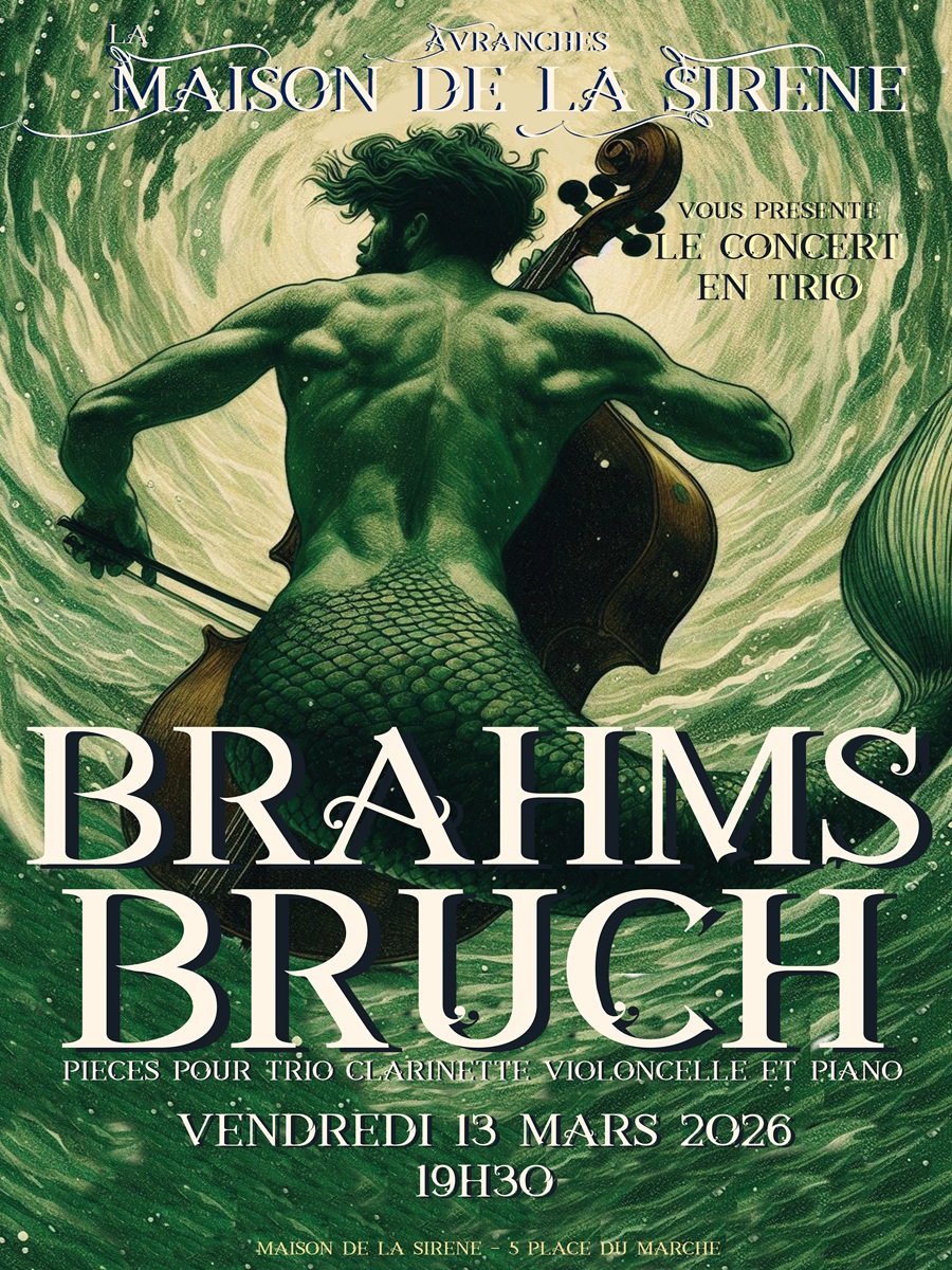 COMPLET - Concert "Le Tortorec, Carbonne et Walspeck - Trios originaux pour clarinette, violoncelle et piano"