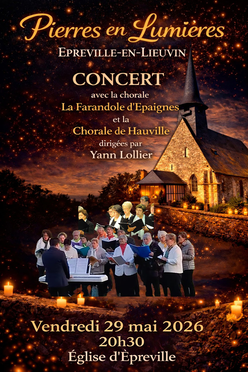 Concert et chorale, et ouverture de l'église