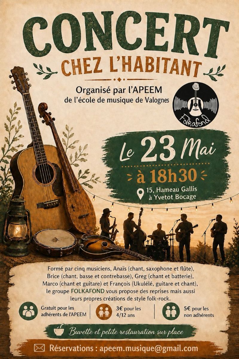 Concert chez l’habitant — visuel événement