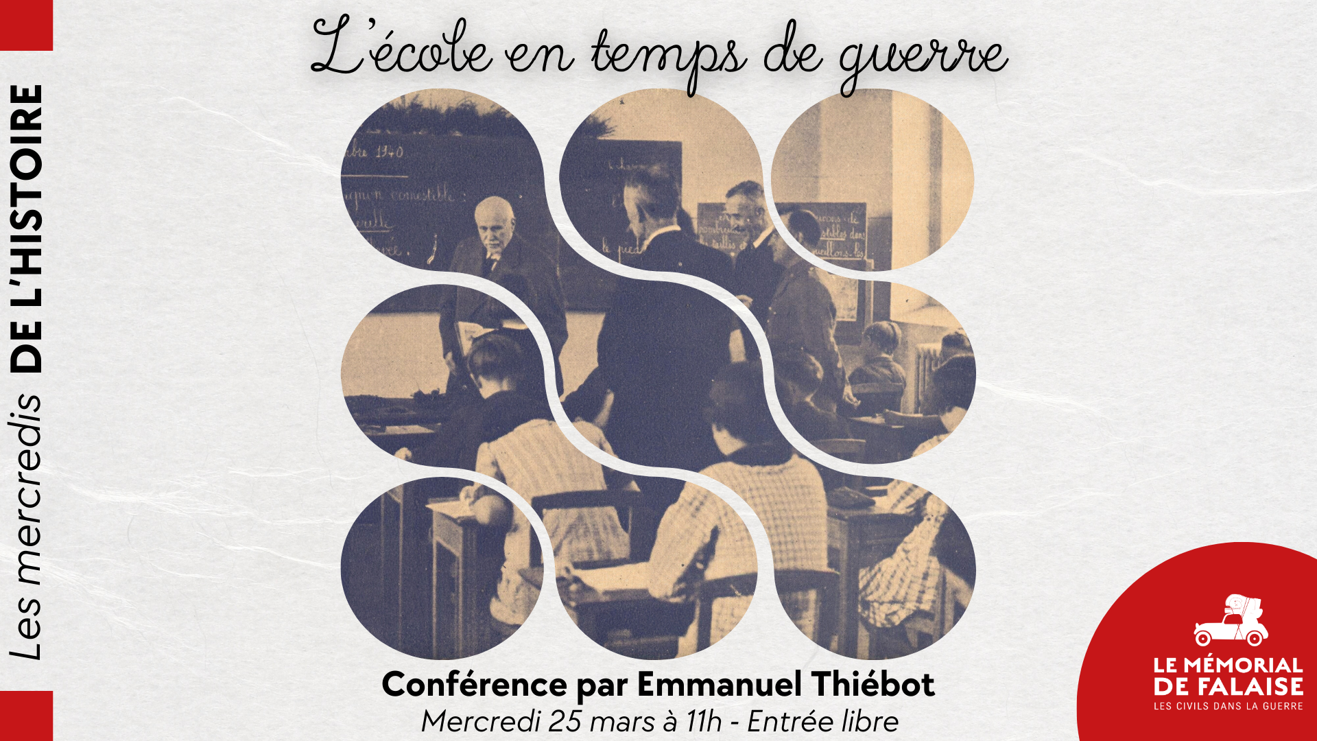 Conférence "L'école en temps de guerre" par Emmanuel Thiébot