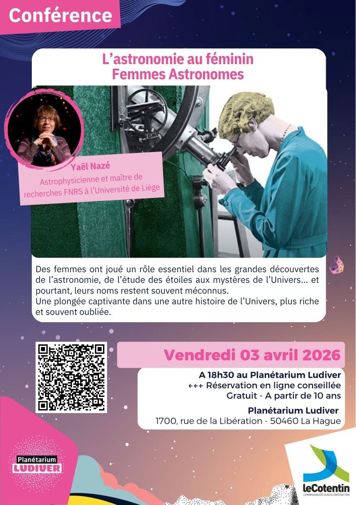 Conférence "L'astronomie au féminin - Femmes Astronomes" par Yaël Nazé