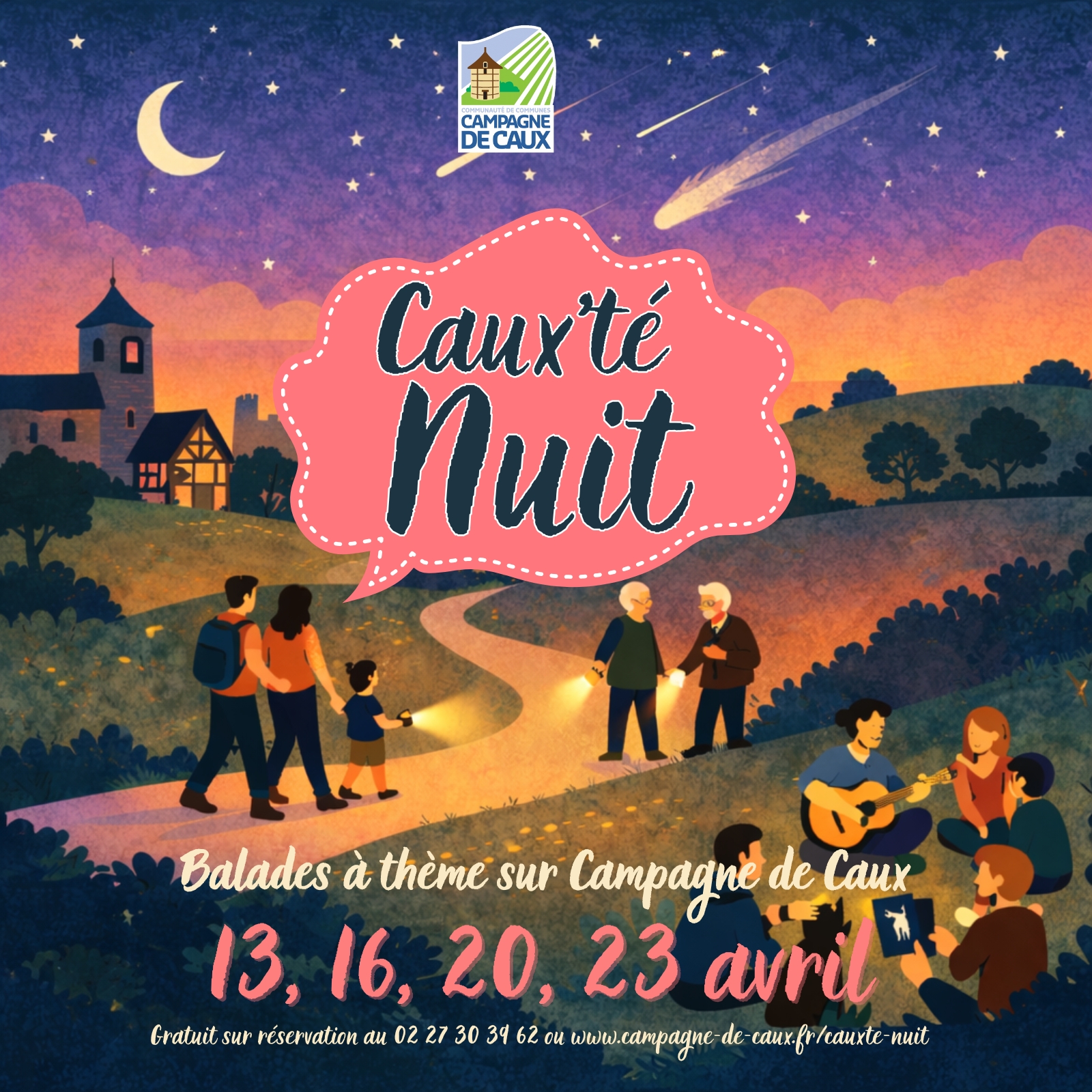 Caux'té Nuit : Balade pluie d'étoiles filantes
