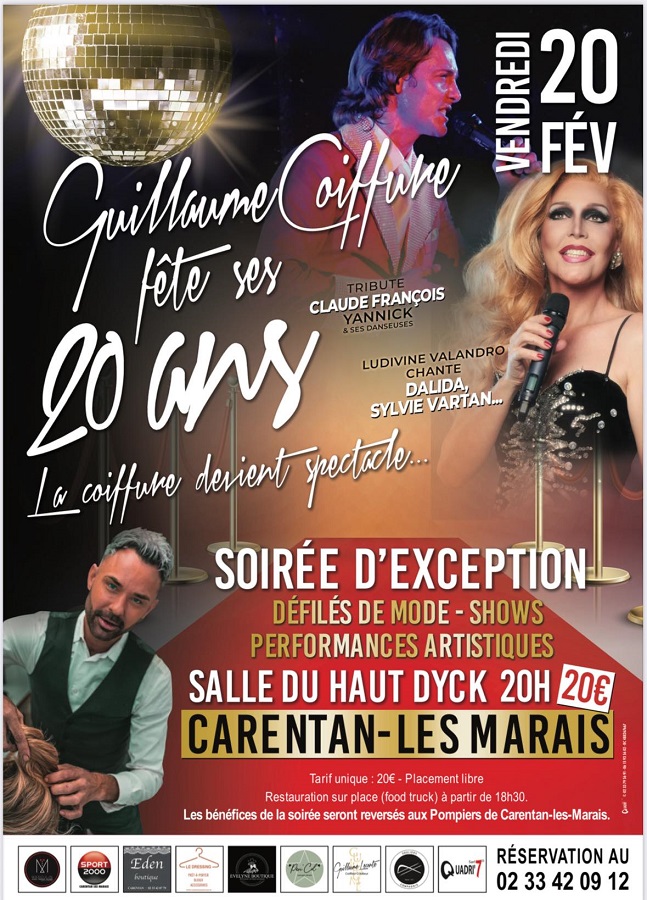 Soirée Guillaume coiffure