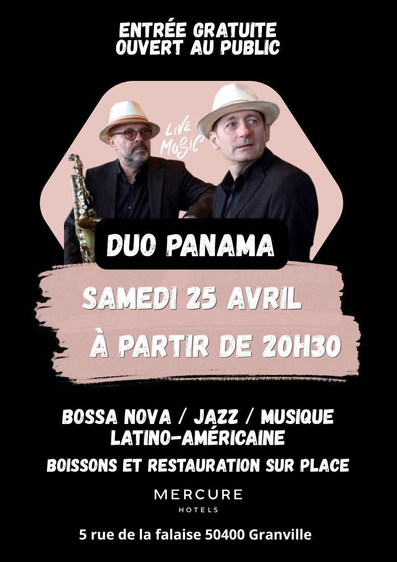 Concert Duo Panama au Mercure de Granville