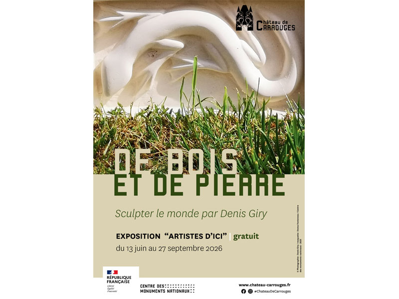 Exposition "De bois et de pierre. Sculpter le monde" par Denis Giry
