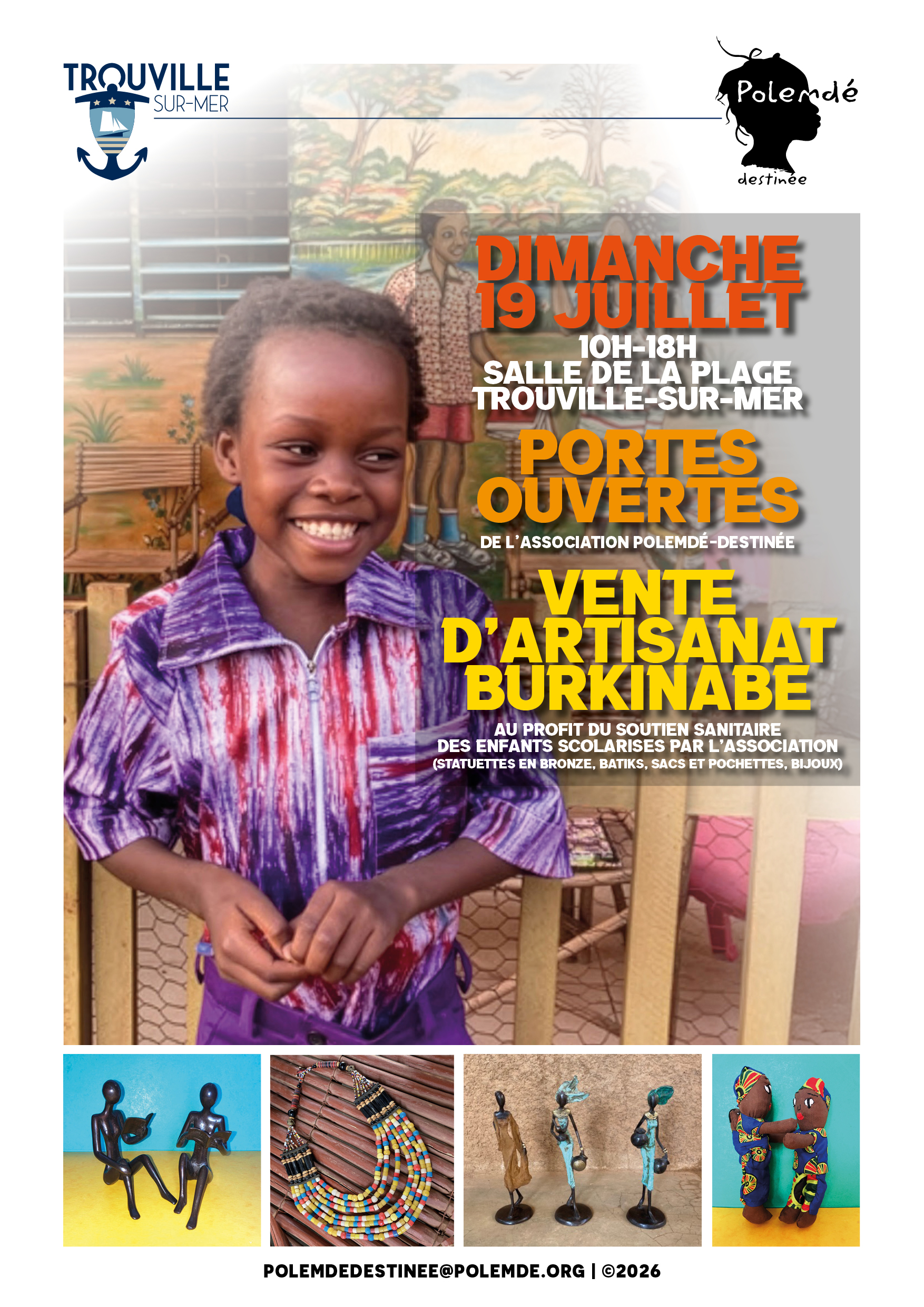 Portes ouvertes & vente d'artisanat burkinabé — Association Polemdé-Destinée