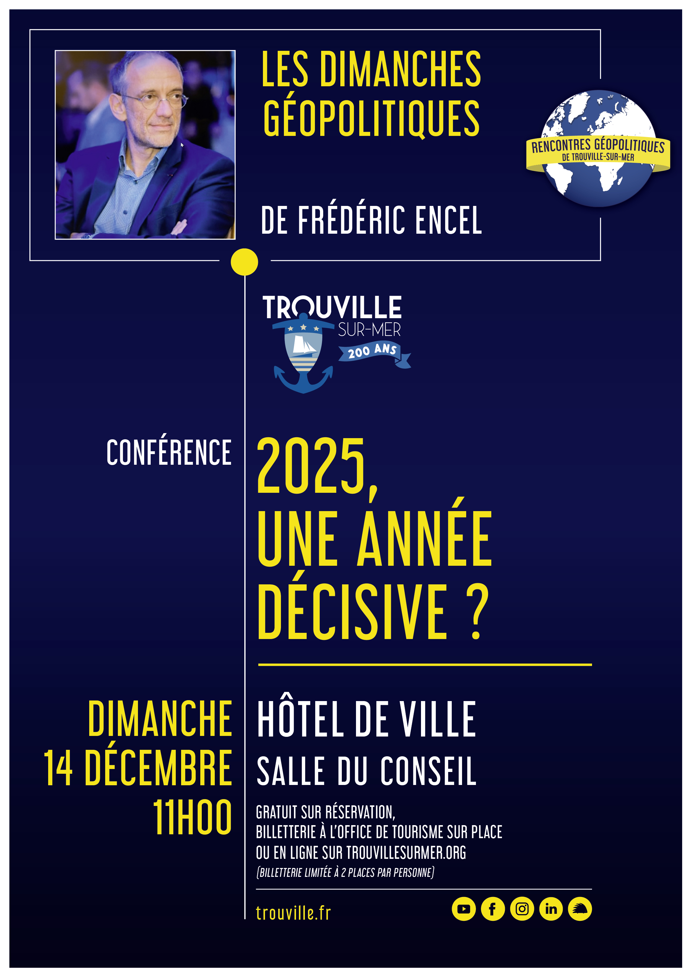 Conférence de Frédéric Encel - « 2025, une année décisive ? »