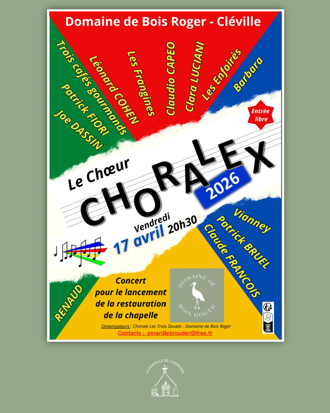 Chorale Gratuite - Domaine de Bois Roger