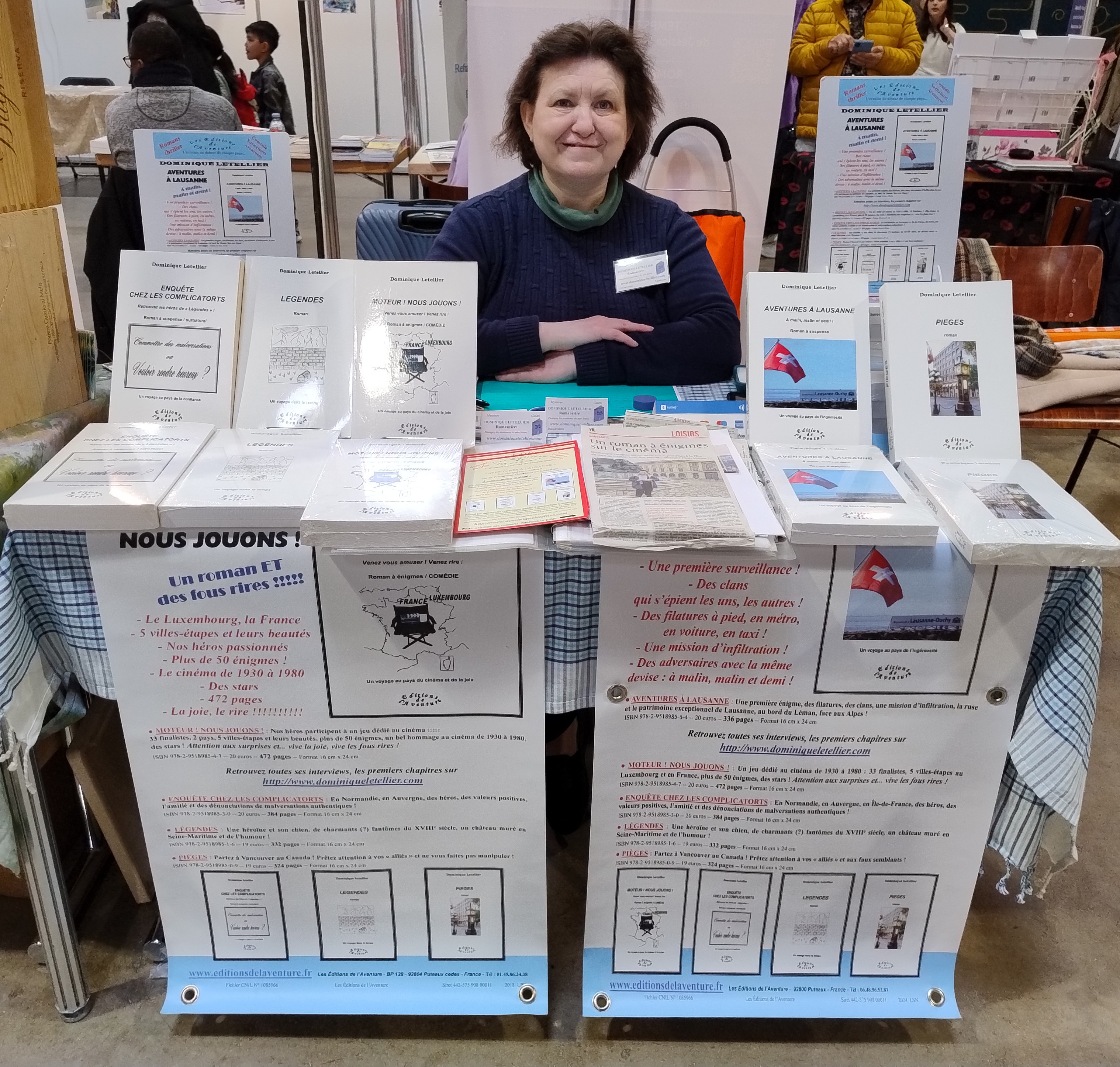 La rouennaise Dominique Letellier au 8e Salon du Livre de Honfleur le dimanche 5 juillet 2026