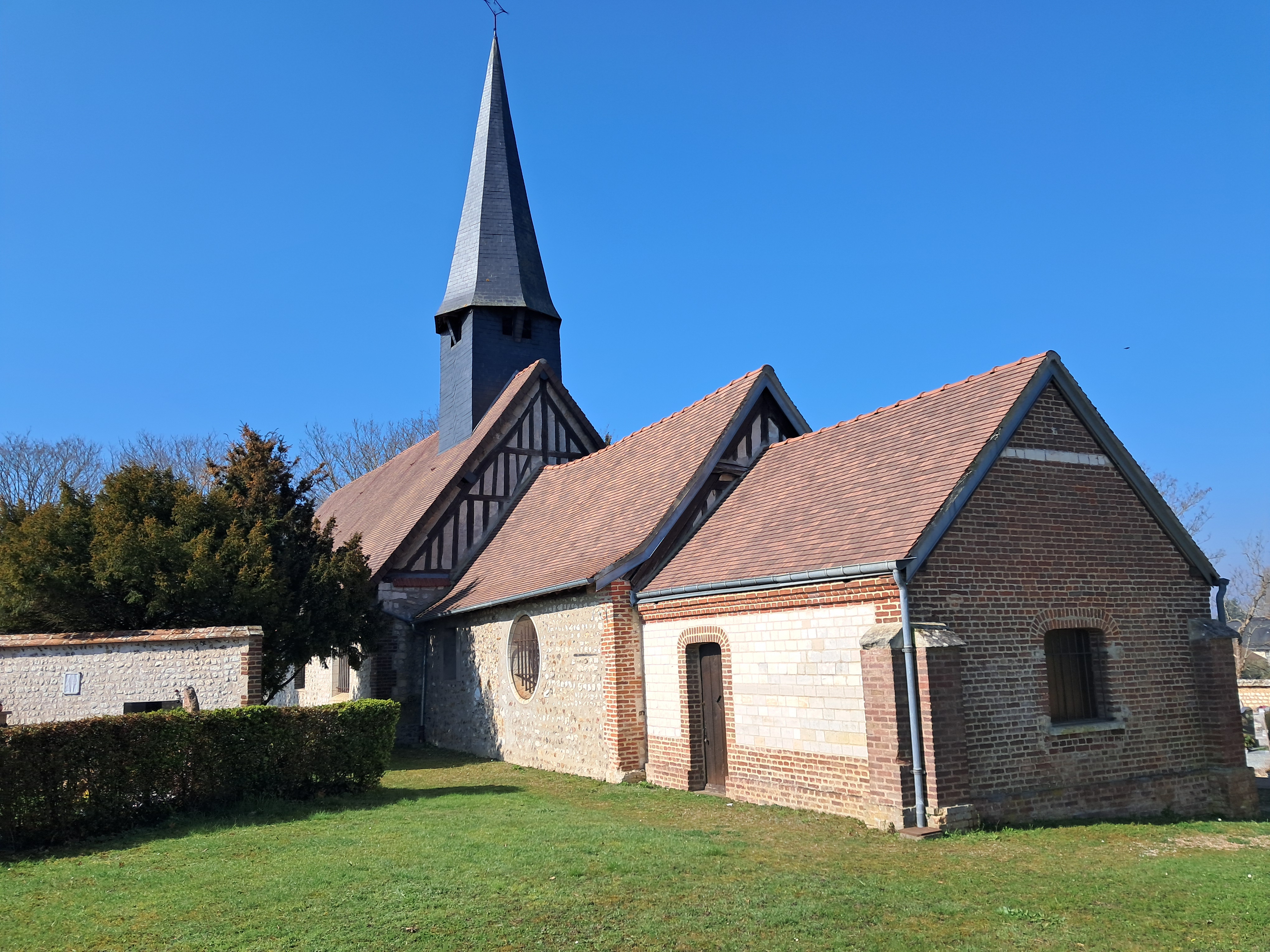 Concert et luminions dans l'église d'Andé - Pierres en lumières