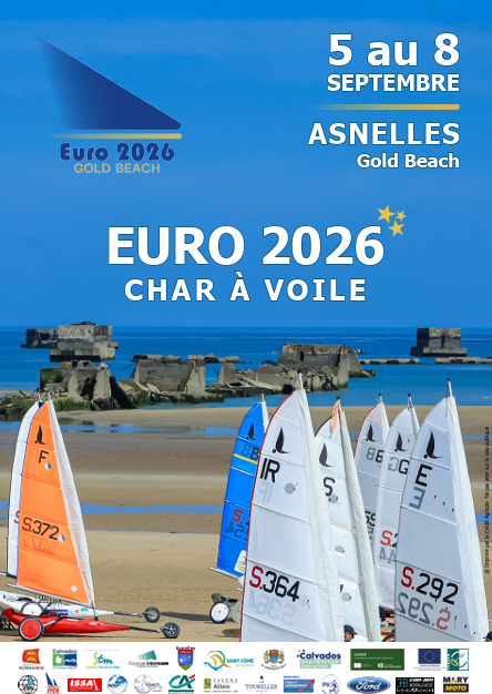 Championnat d'Europe de char à voile à Asnelles