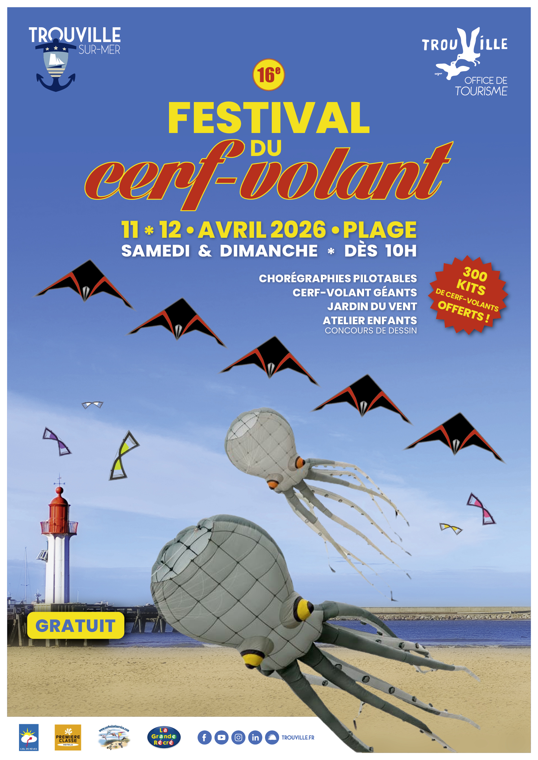 16e Festival du cerf-volant de Trouville-sur-Mer - Trouville-sur-Mer