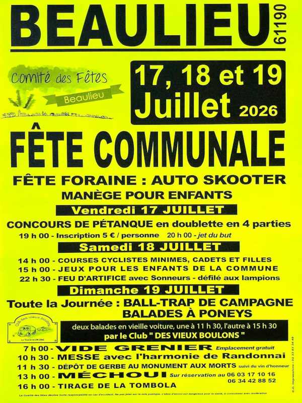 Fête communale de Beaulieu