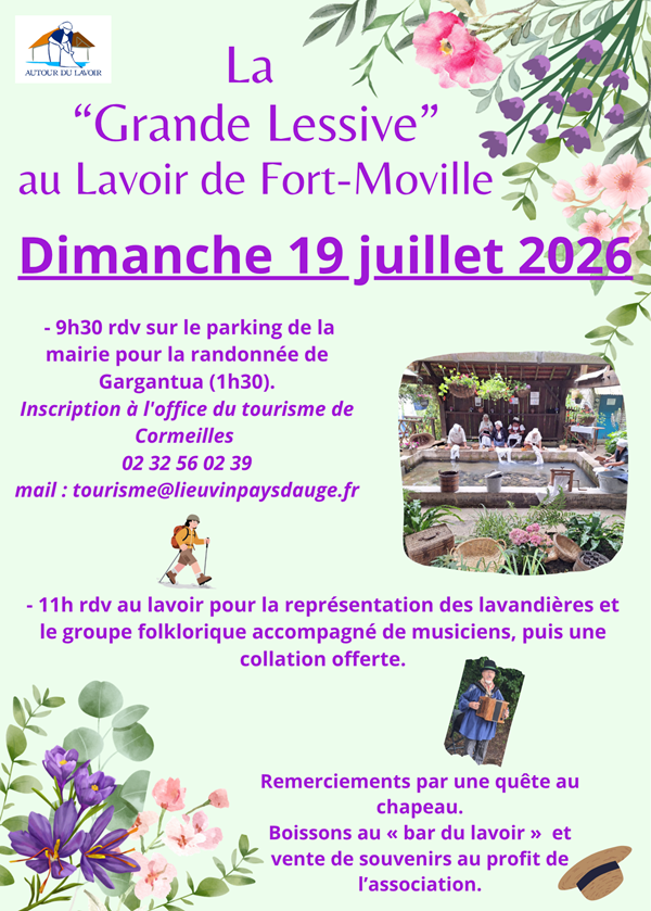 La "grande lessive" au lavoir de Fort-Moville