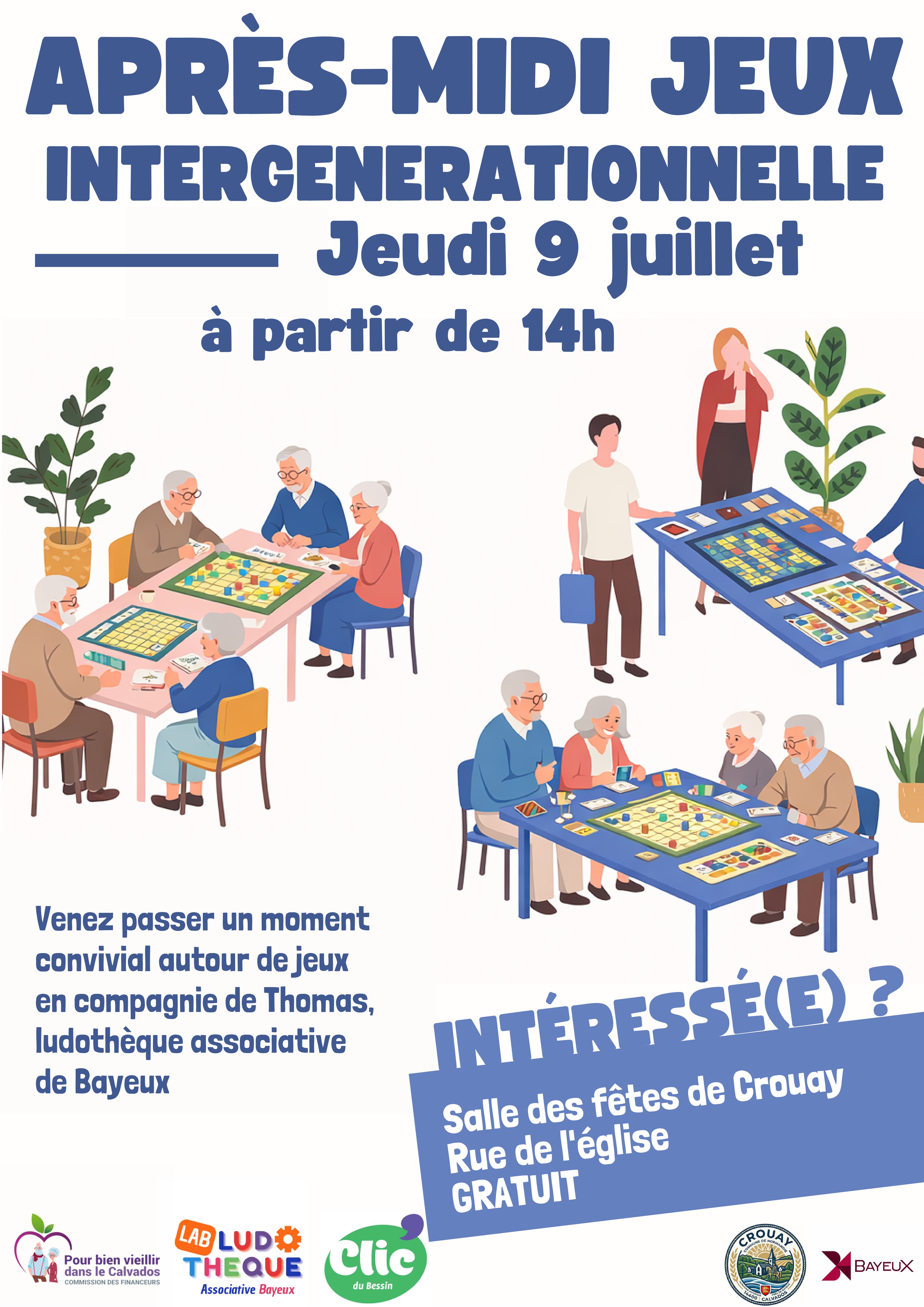 Après-midi jeux intergénérationnels