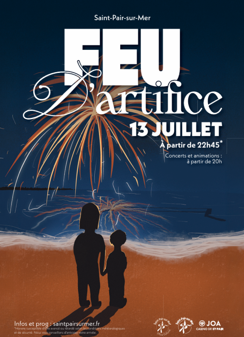 Concert, animations et feu d'artifice — visuel événement