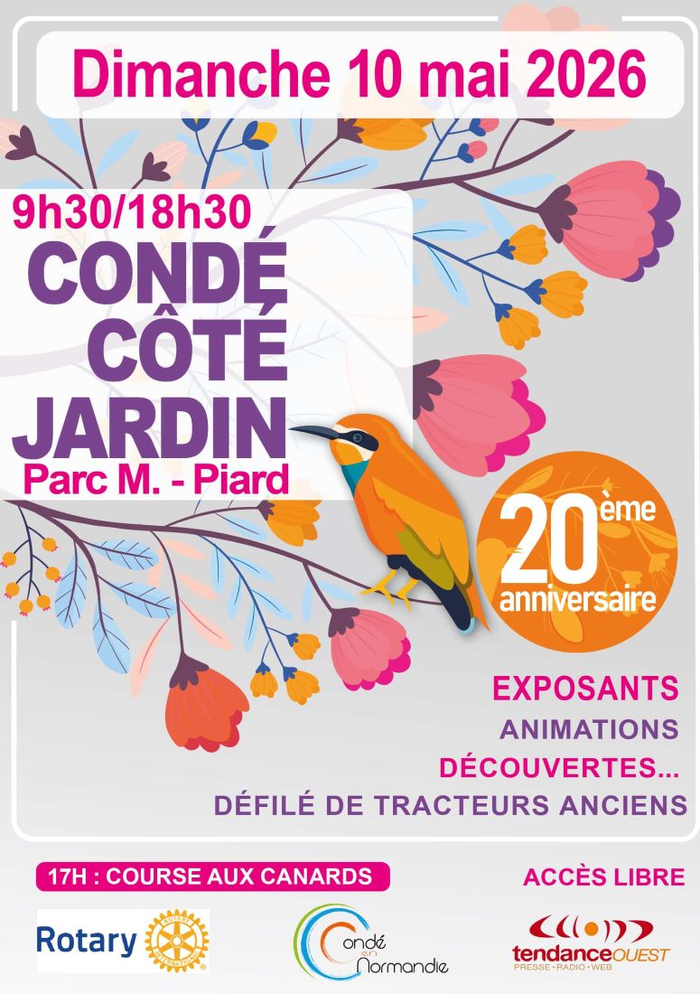 Condé Côté Jardin — visuel événement