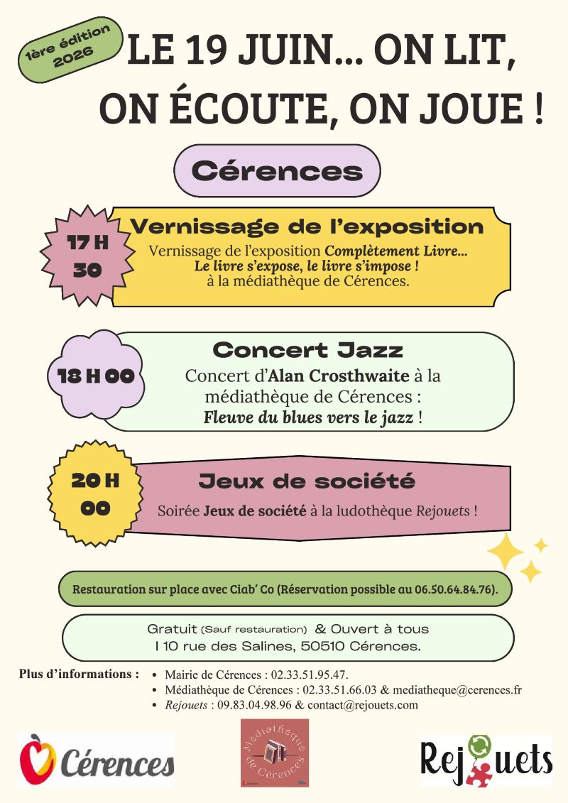 Le 19 juin... on lit, on écoute, on joue !