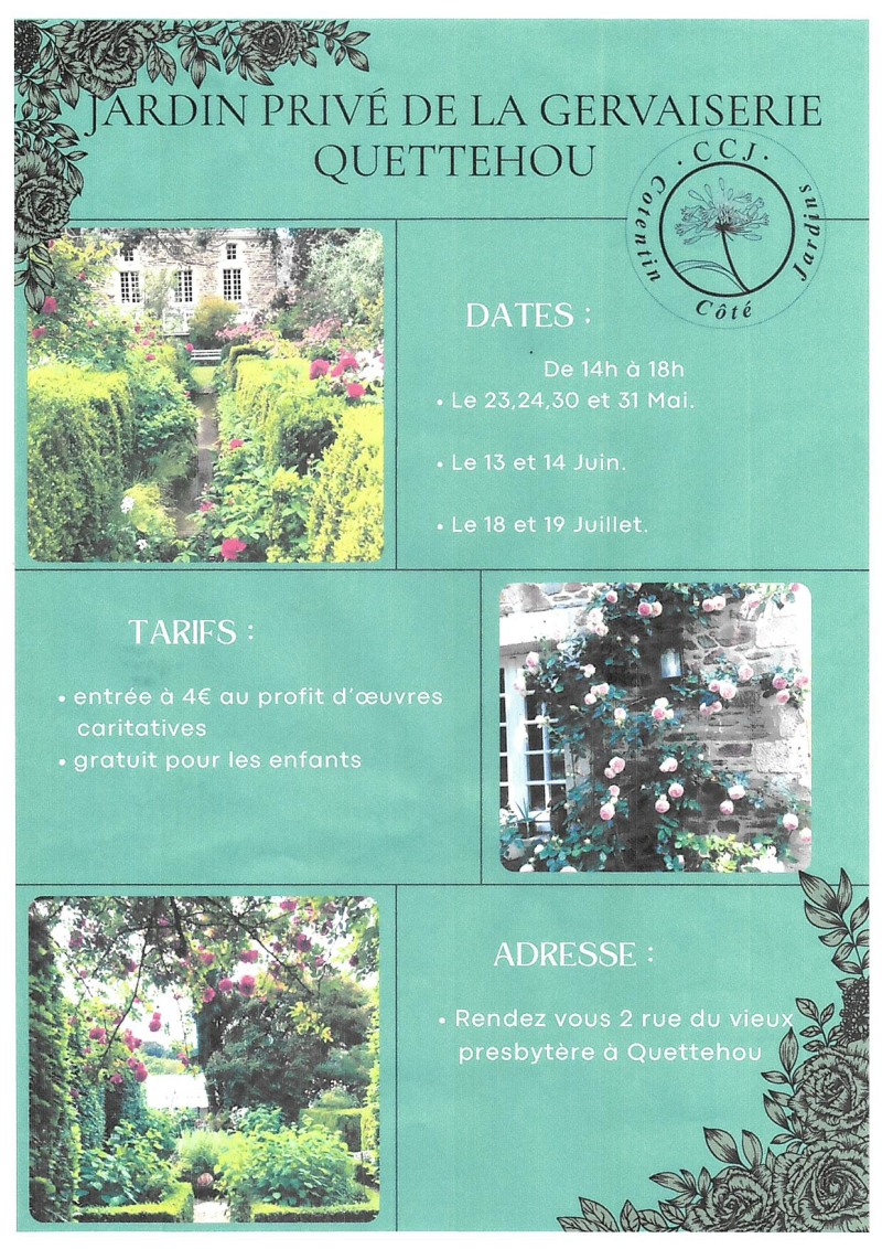 Visite du jardin privé de la Gervaiserie — visuel événement
