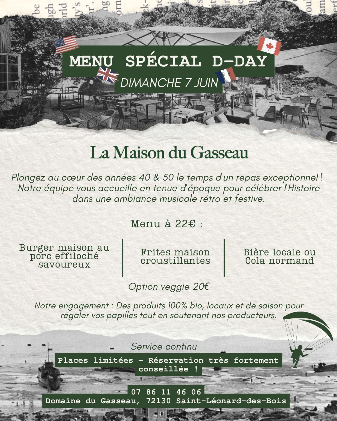 Menu D-Day à la Maison du Gasseau