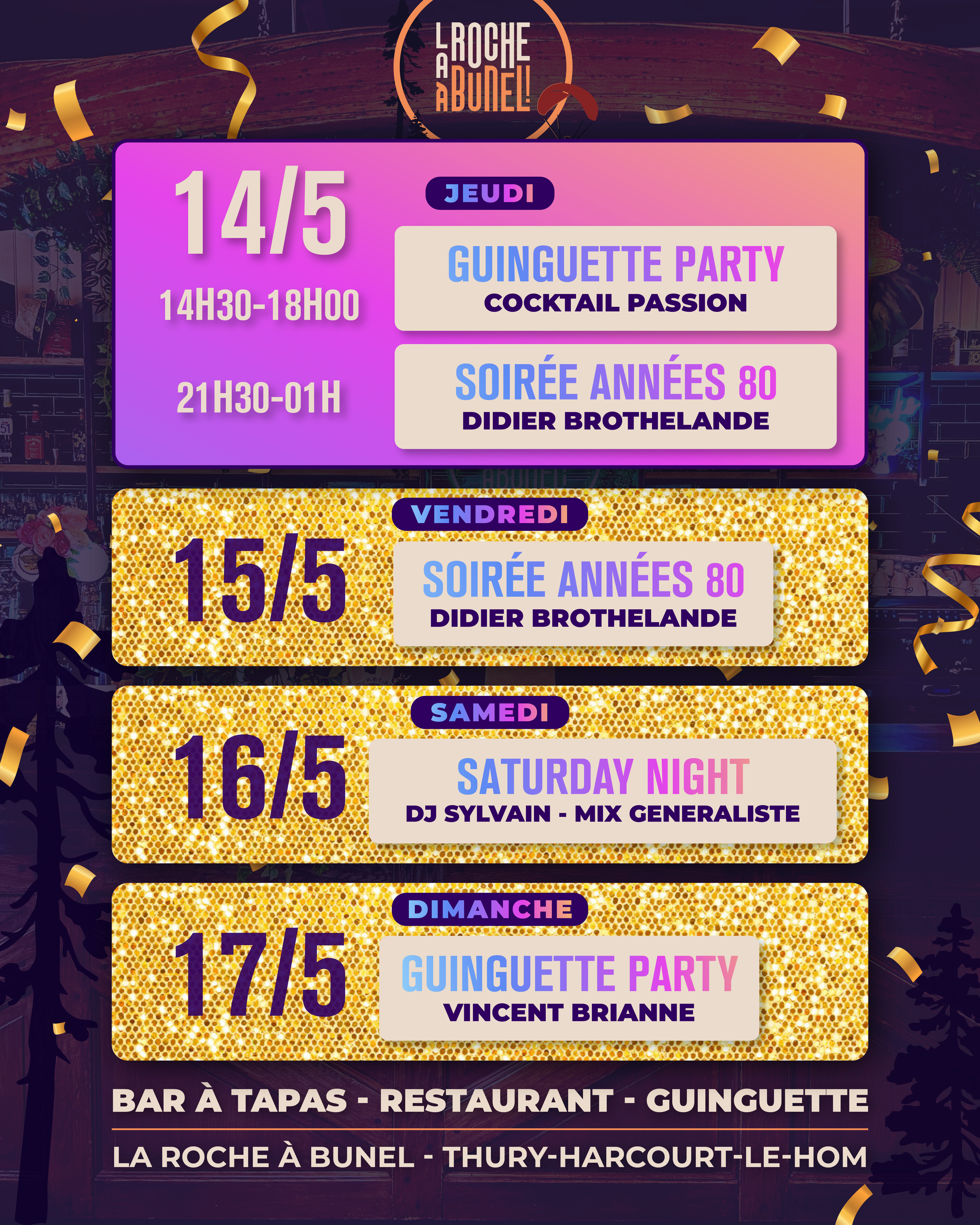 Programmation Festive - La Roche à Bunel