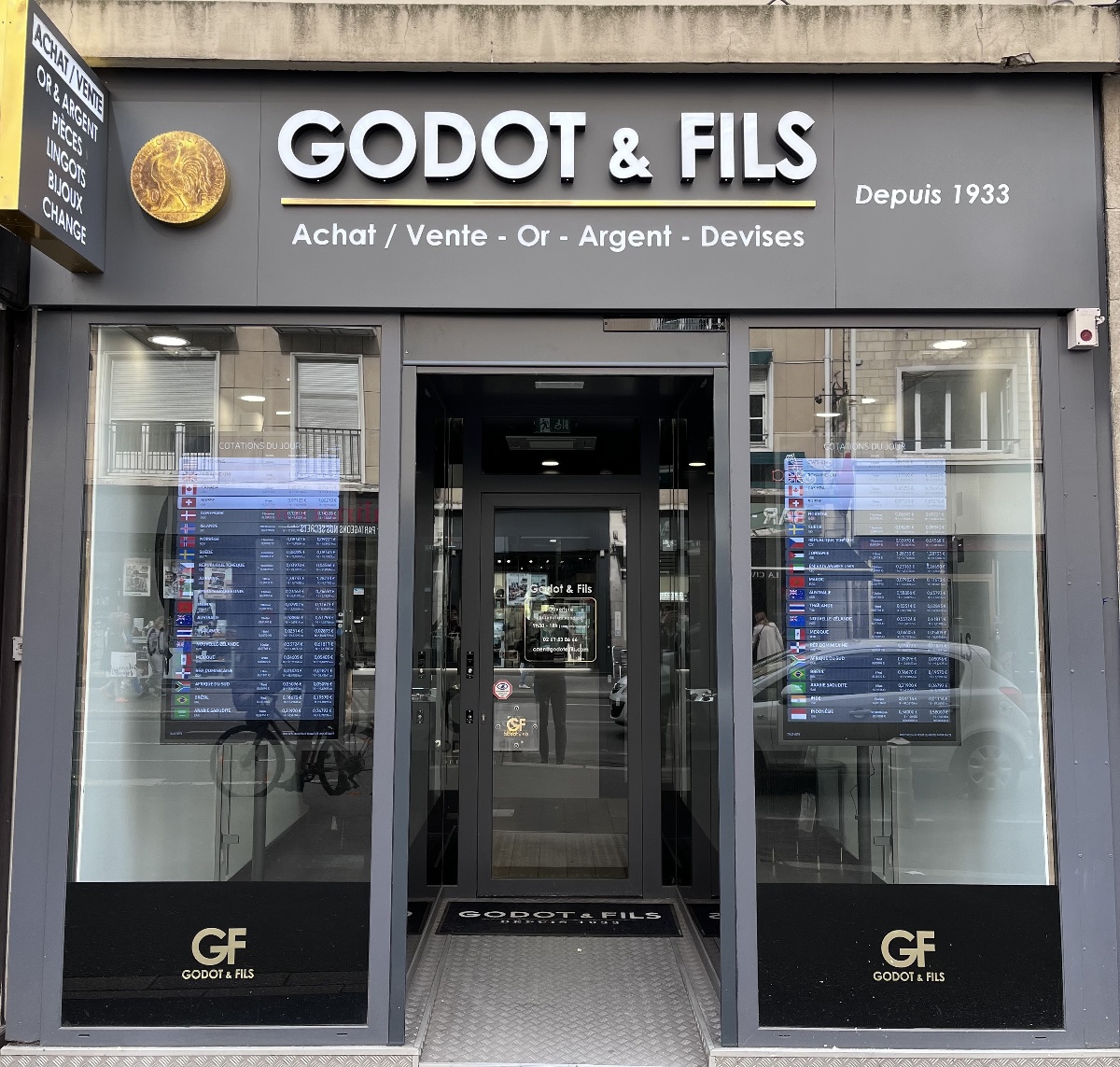 Godot & Fils - Bureau de change | Achat/vente or et argent