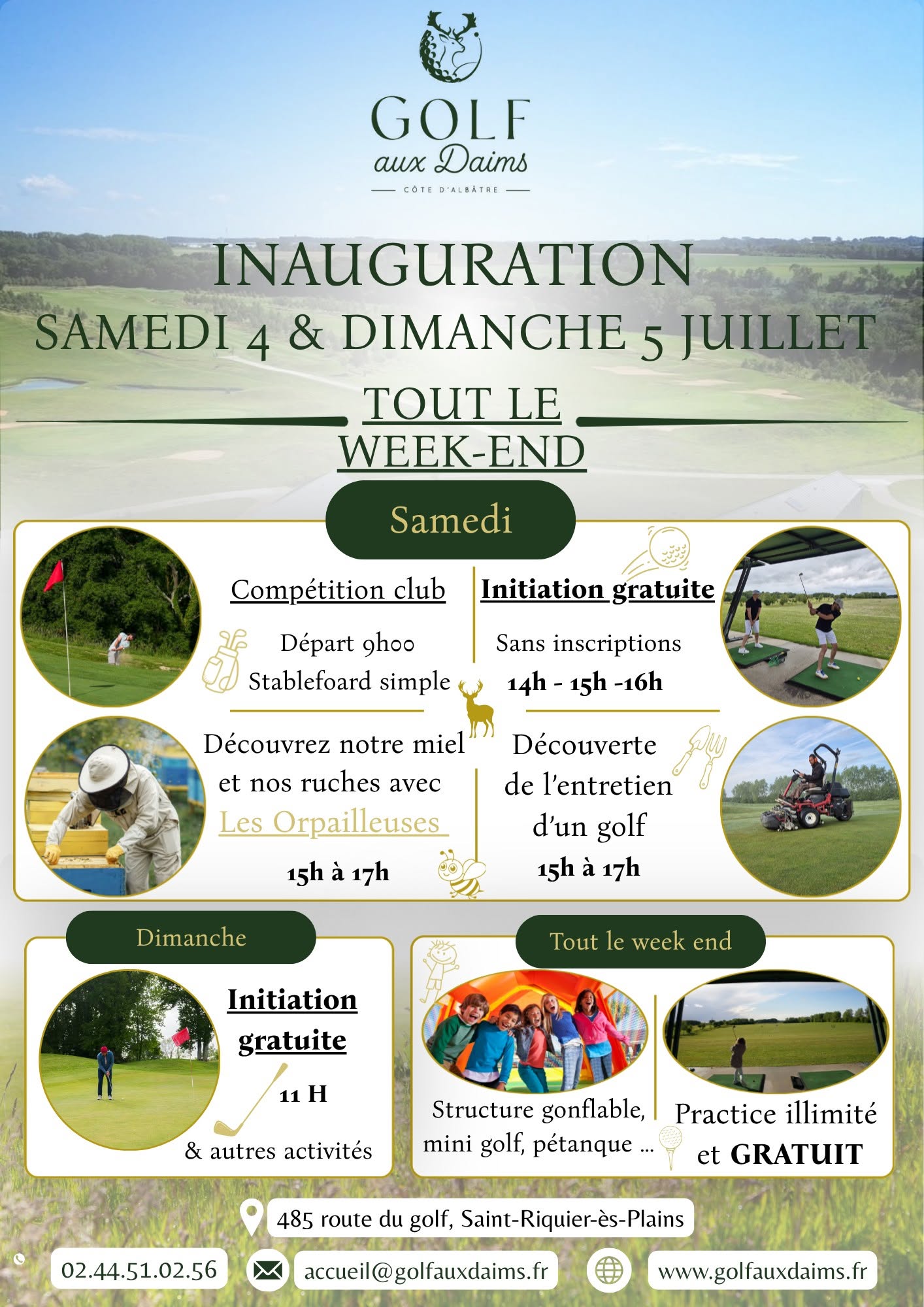 Inauguration au Golf aux Daims