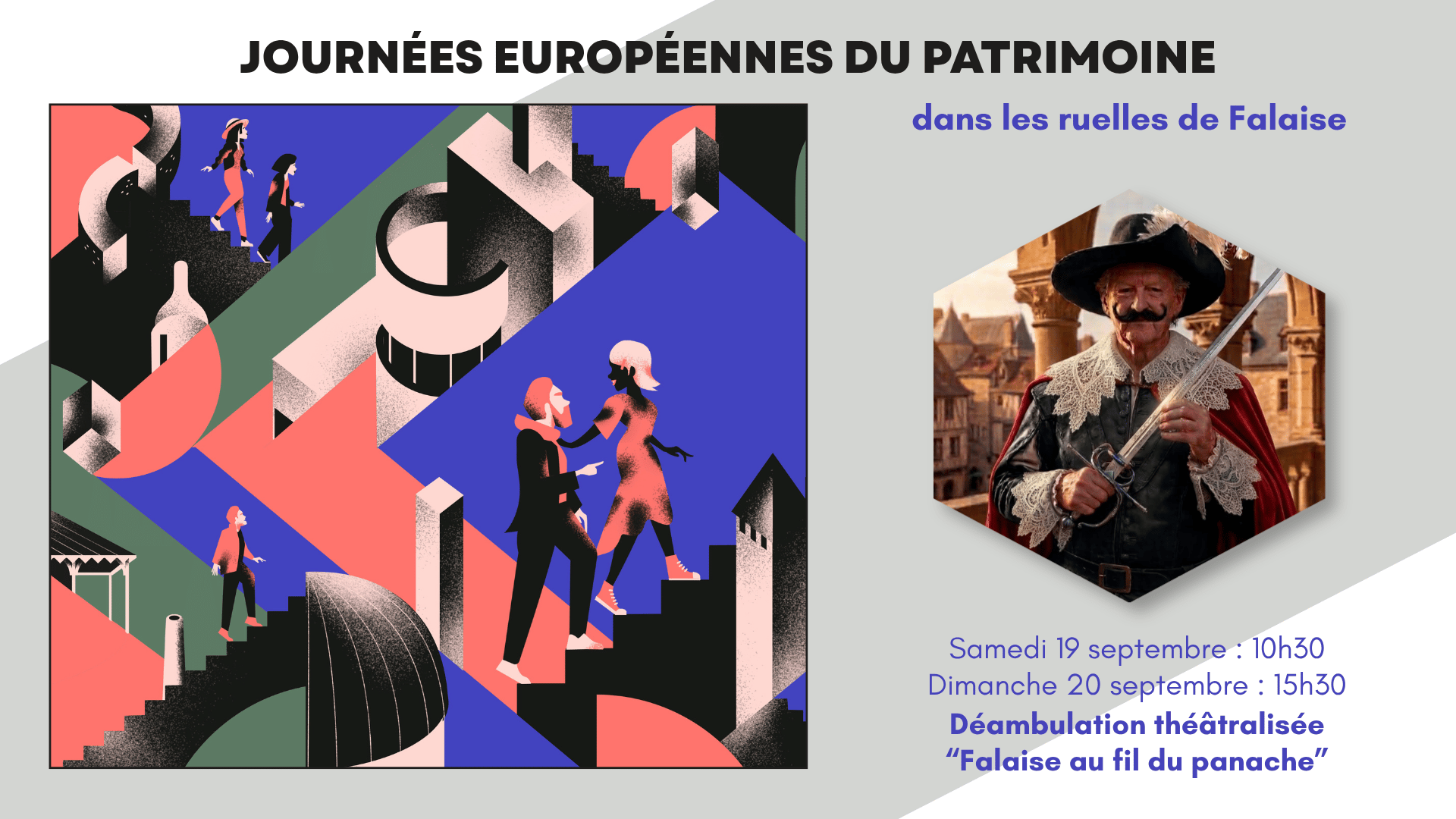Journées européennes du Patrimoine | Déambulation théâtralisée "Falaise au fil du panache"