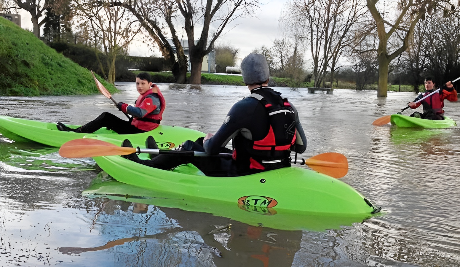 Kayak en rivière à Trévières Eolia