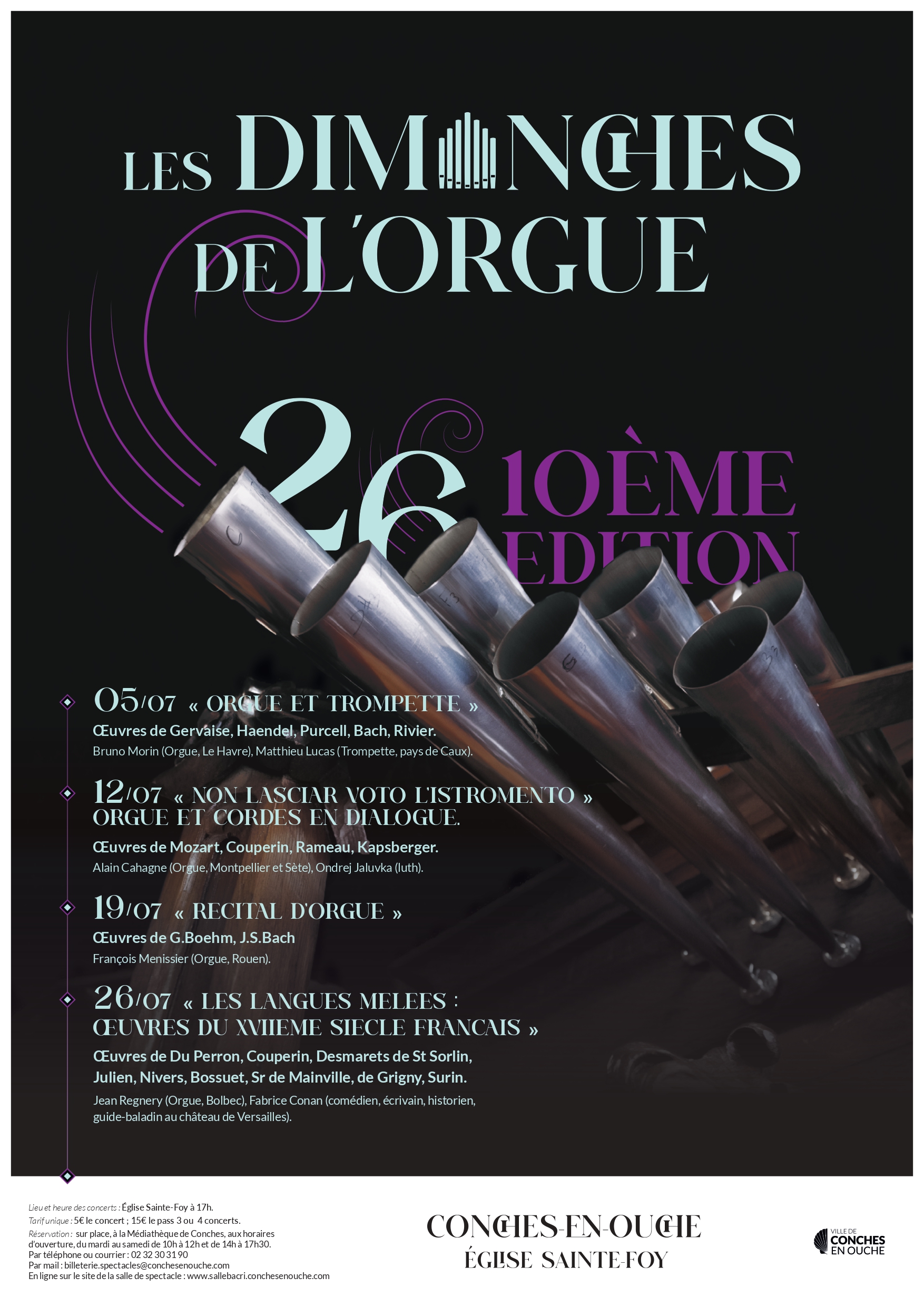 LES DIMANCHES DE L'ORGUE, 10è édition
