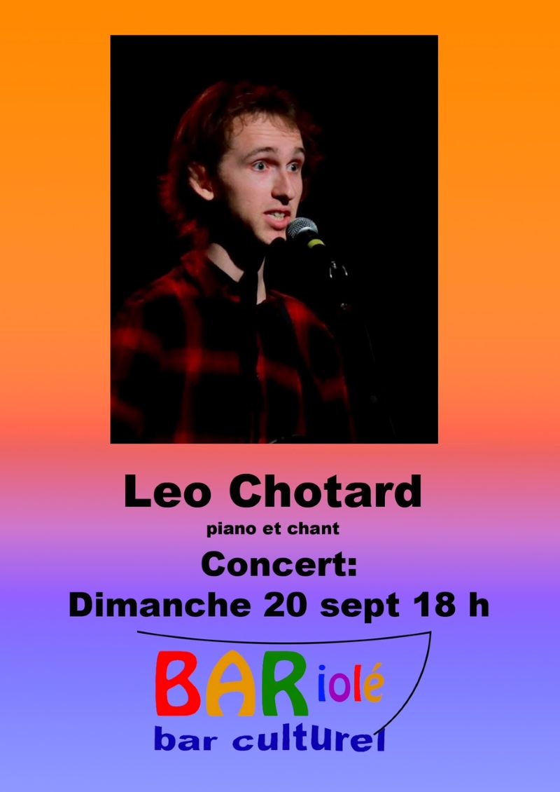 soirée musicale - Leo Chotard, piano et chant