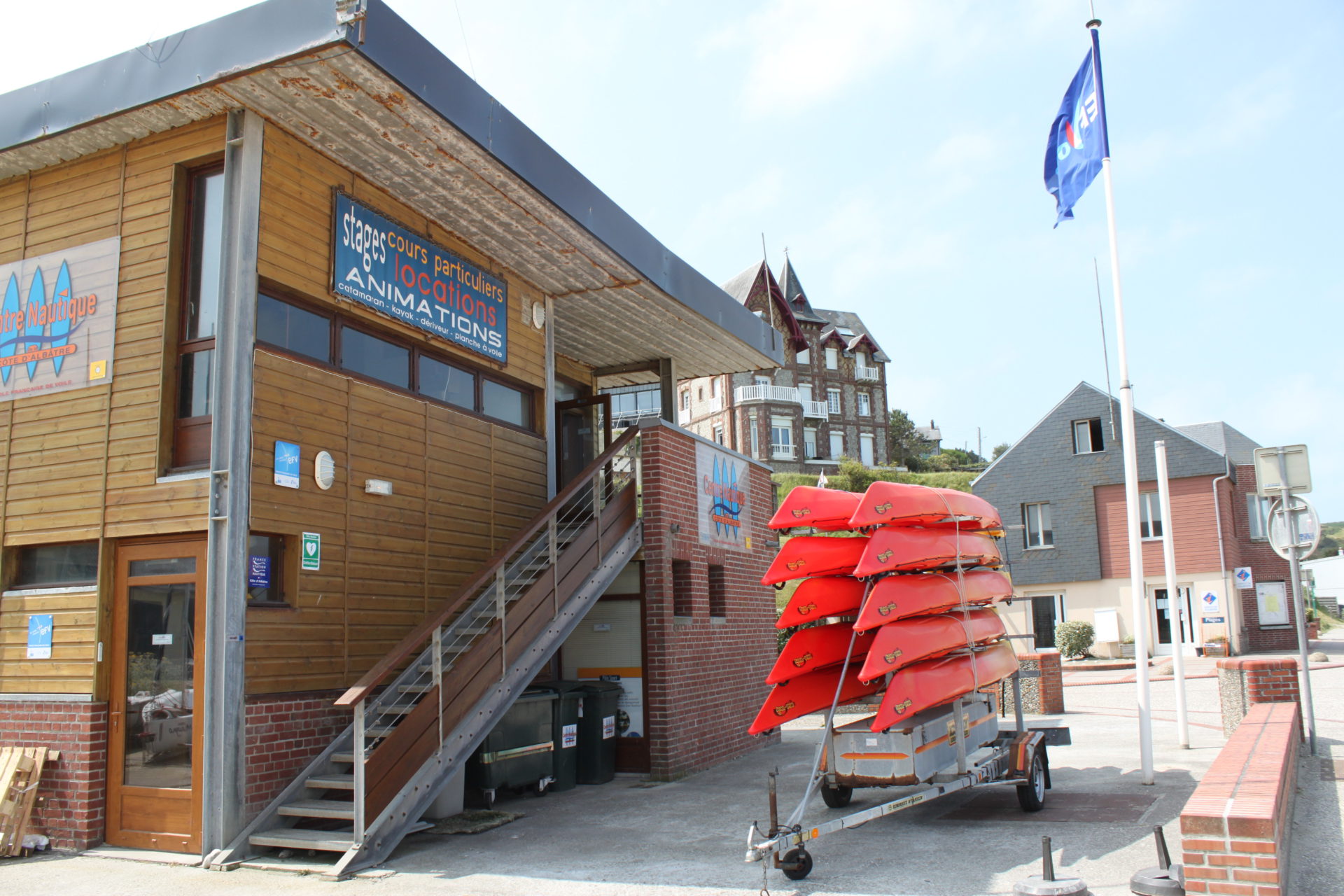 Webcam Port De Saint valery en caux Vue Du Club Nautique Centre Nautique de La Côte d'Albâtre à Veulettes-sur-mer