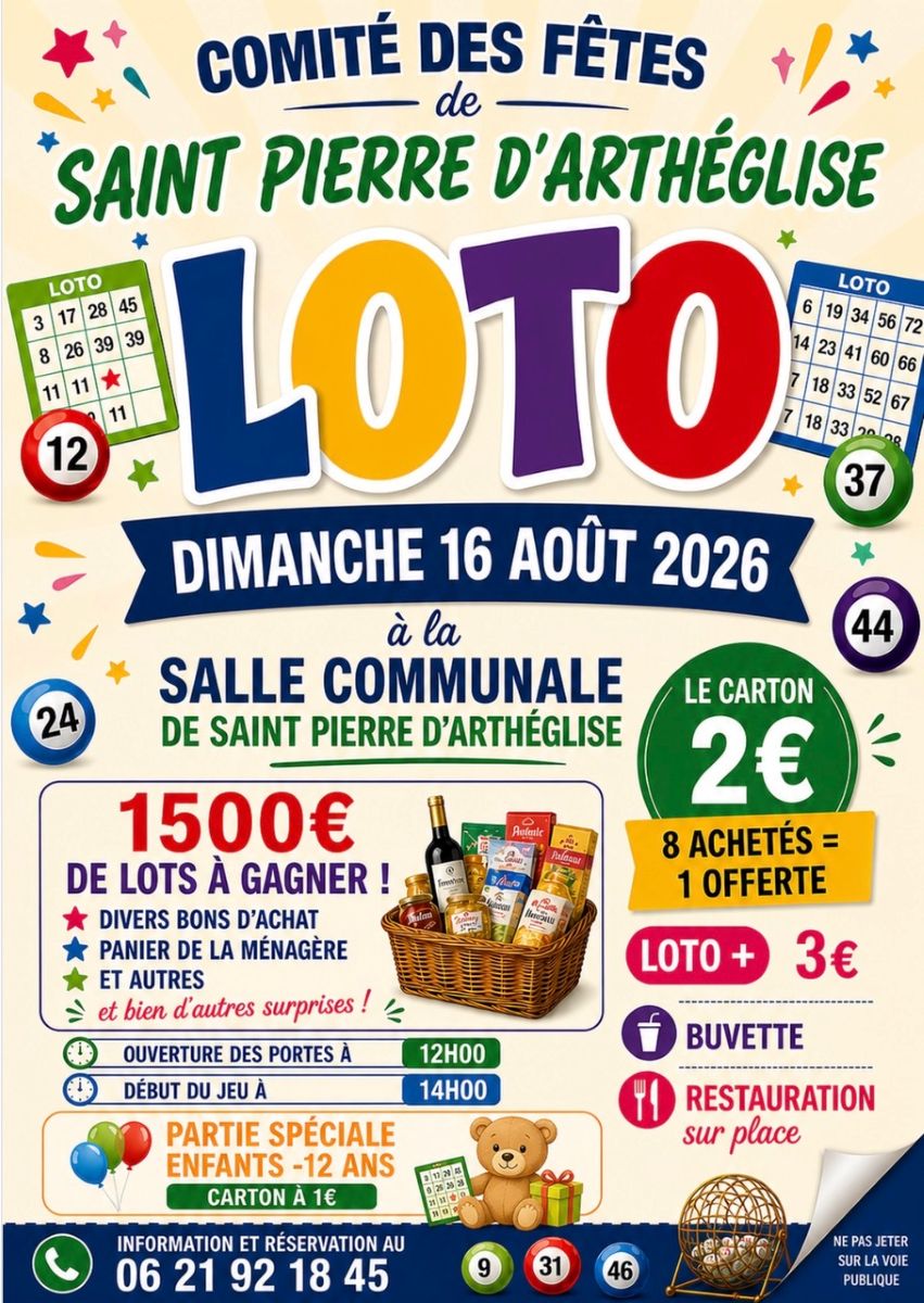 LOTO Saint Pierre d’Arthéglise