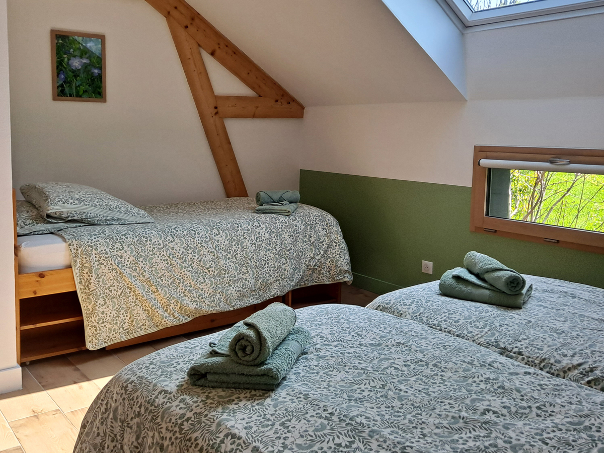 La Clozette - Chambre verte - ©Gîtes du Clos Delamare