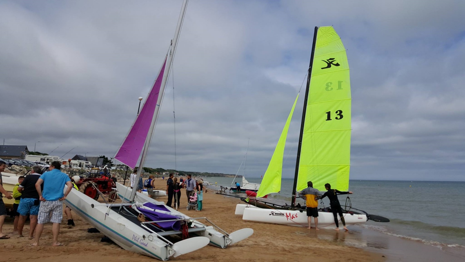 Catamaran à Omaha Beach, Colleville-sur-Mer