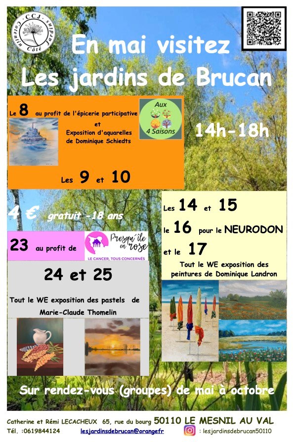 Visitez Les jardins de Brucan — visuel événement
