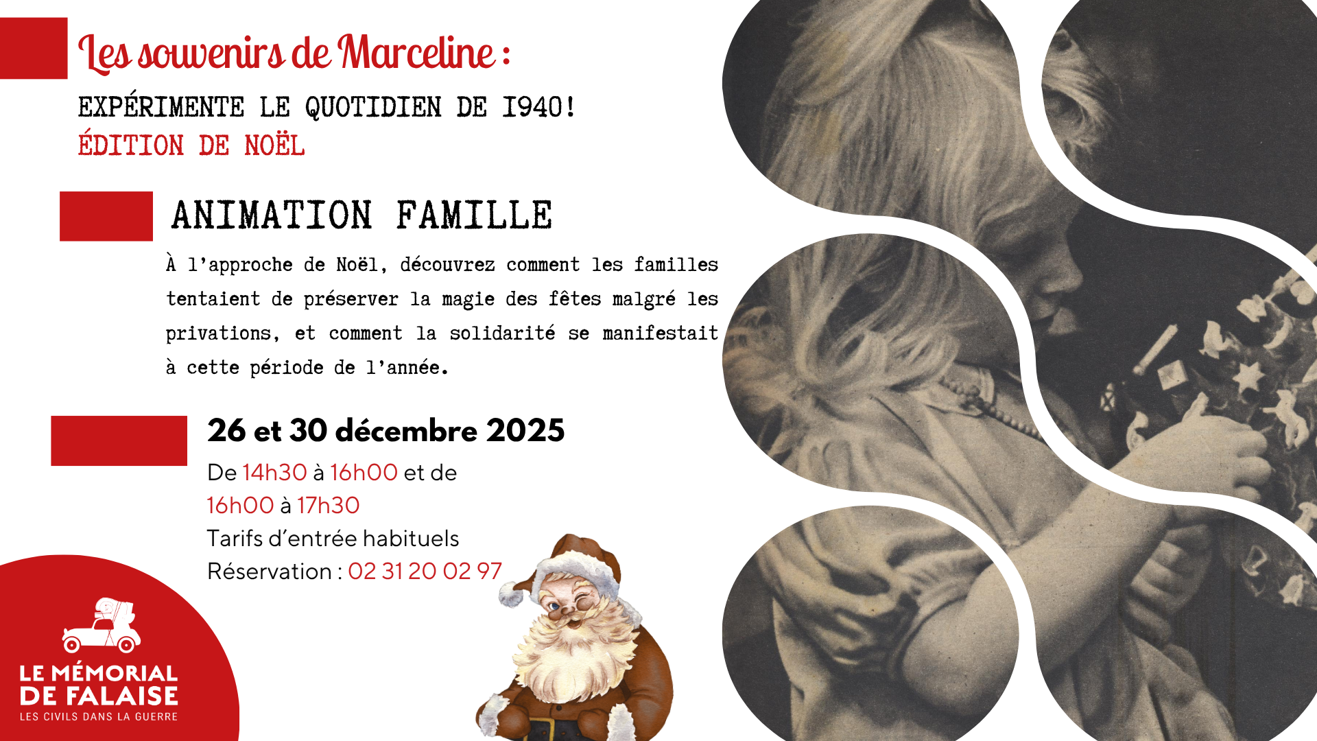 Les souvenirs de Marceline : Expérimente le quotidien de 1940 ! Edition de Noël